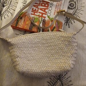 Madewell Chalk White Woven Shoulder Bag